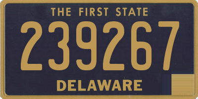 DE license plate 239267