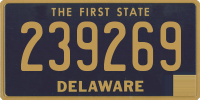 DE license plate 239269