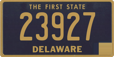 DE license plate 23927