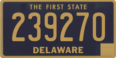 DE license plate 239270
