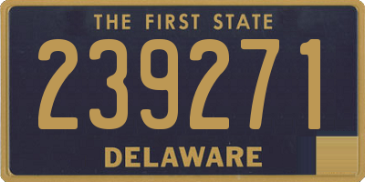 DE license plate 239271