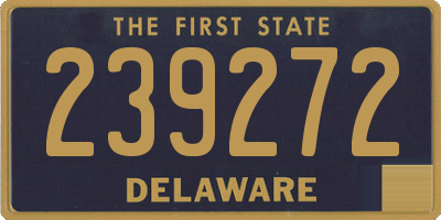 DE license plate 239272