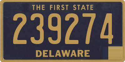 DE license plate 239274