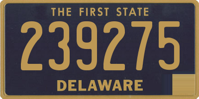 DE license plate 239275