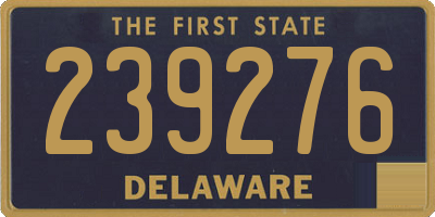 DE license plate 239276