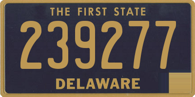 DE license plate 239277