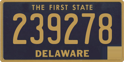 DE license plate 239278