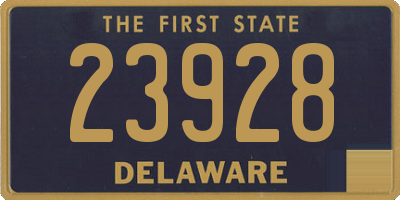 DE license plate 23928