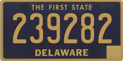 DE license plate 239282