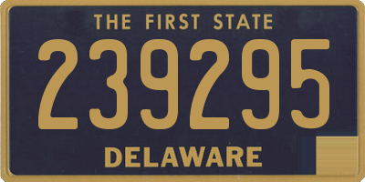DE license plate 239295