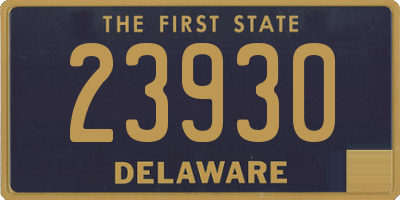 DE license plate 23930