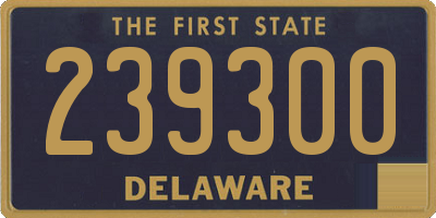 DE license plate 239300