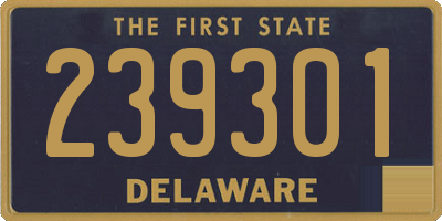 DE license plate 239301