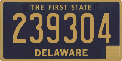 DE license plate 239304