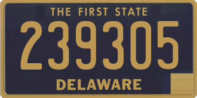DE license plate 239305