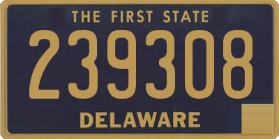 DE license plate 239308