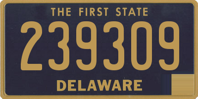 DE license plate 239309