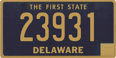DE license plate 23931