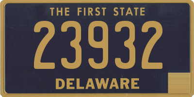 DE license plate 23932
