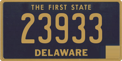 DE license plate 23933