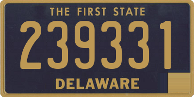 DE license plate 239331