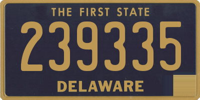 DE license plate 239335