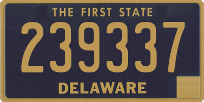 DE license plate 239337