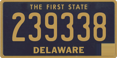 DE license plate 239338