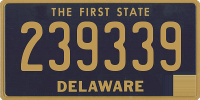 DE license plate 239339
