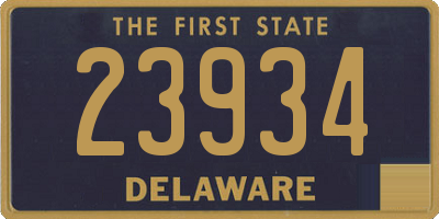 DE license plate 23934