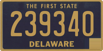DE license plate 239340