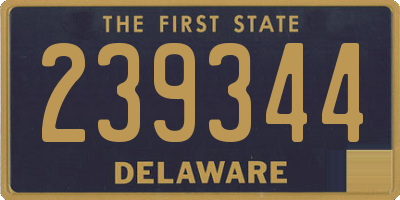 DE license plate 239344