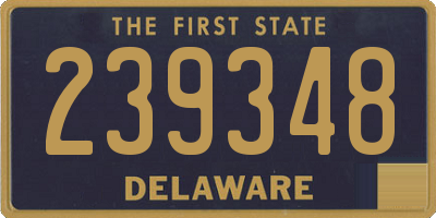 DE license plate 239348