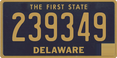 DE license plate 239349