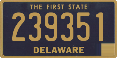 DE license plate 239351