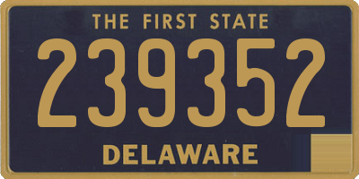 DE license plate 239352