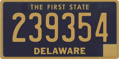 DE license plate 239354