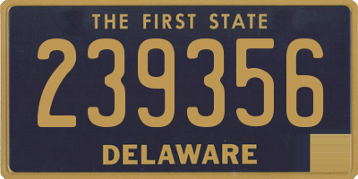 DE license plate 239356
