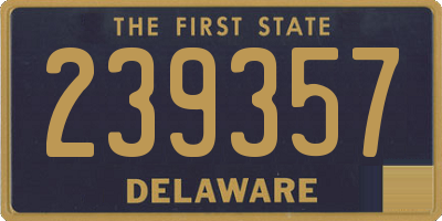 DE license plate 239357