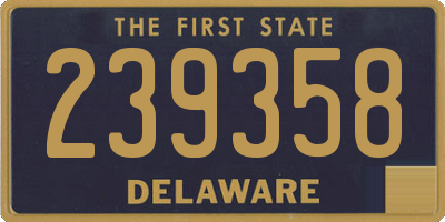DE license plate 239358