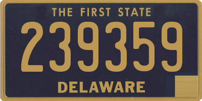 DE license plate 239359