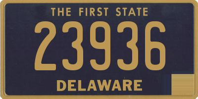 DE license plate 23936