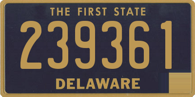 DE license plate 239361