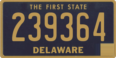 DE license plate 239364