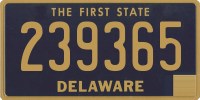 DE license plate 239365