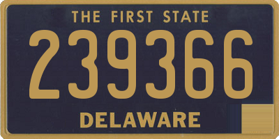 DE license plate 239366