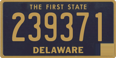 DE license plate 239371