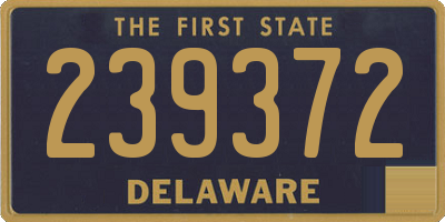 DE license plate 239372