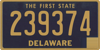 DE license plate 239374