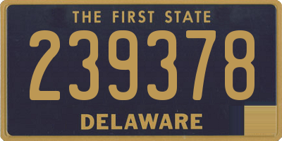 DE license plate 239378
